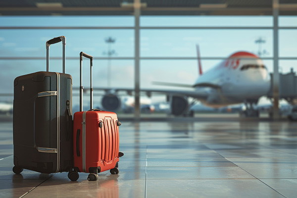 valise dans l'aéroport
